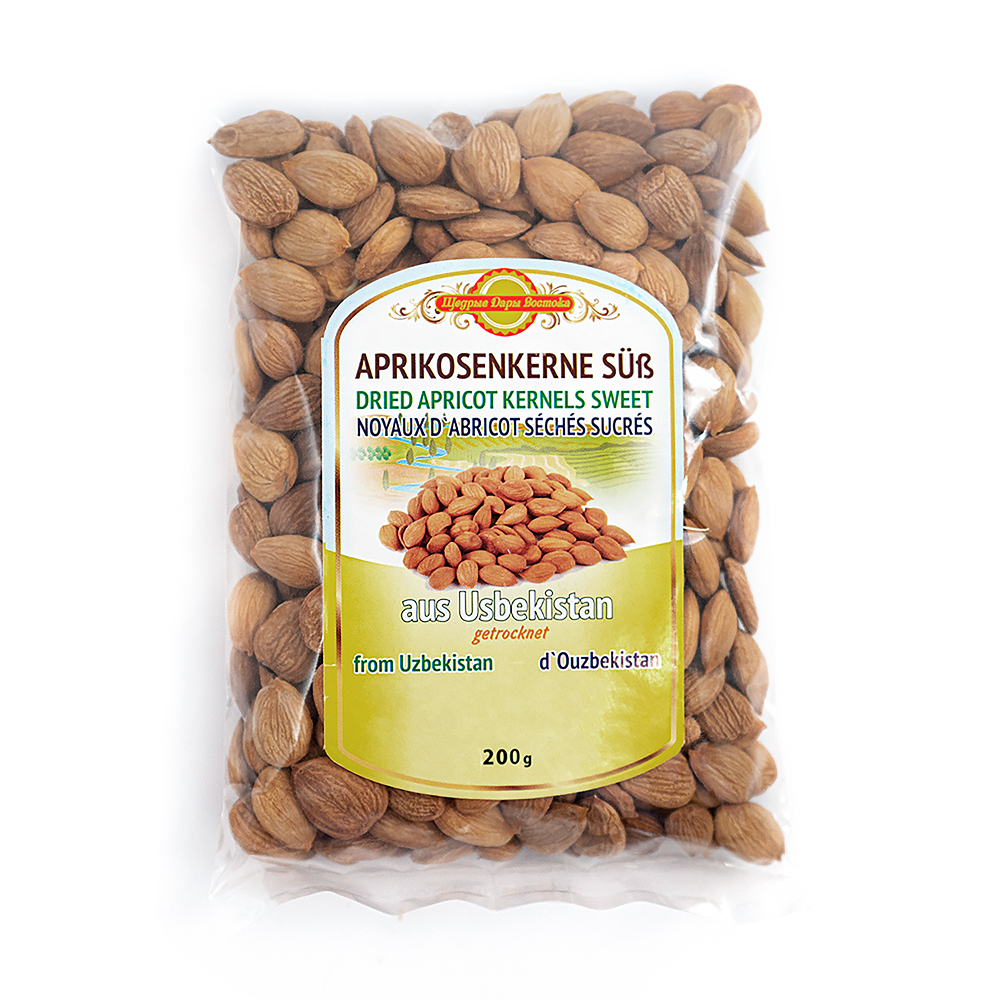 Aprikosenkerne süß, getrocknet, 200 g