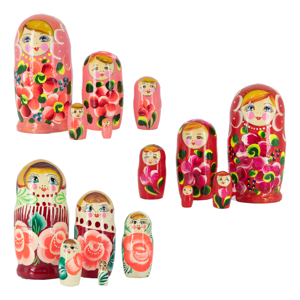 Matrjoschka, 3 Designs im Sortiment, M5, ca.13 cm online kaufen