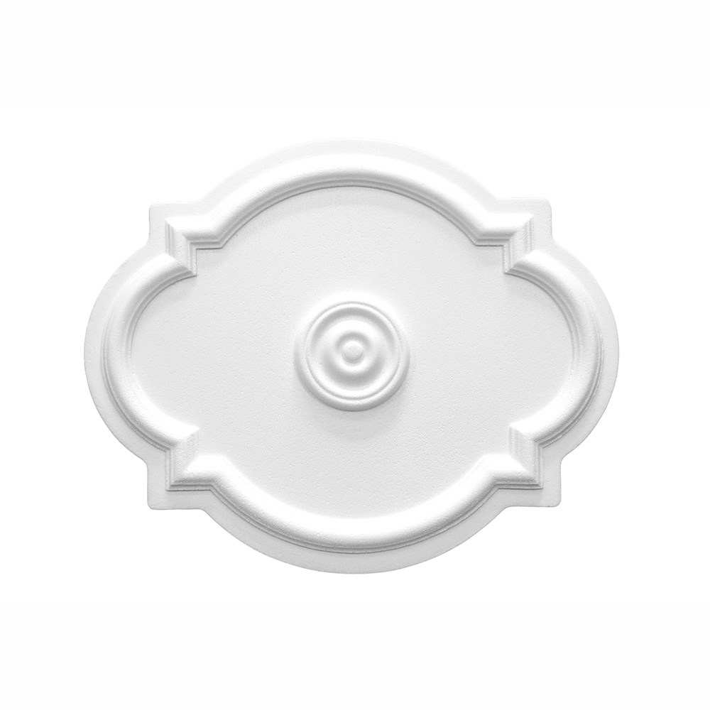 Marbet Deckenrosetten aus Styropor weiß, gemustert