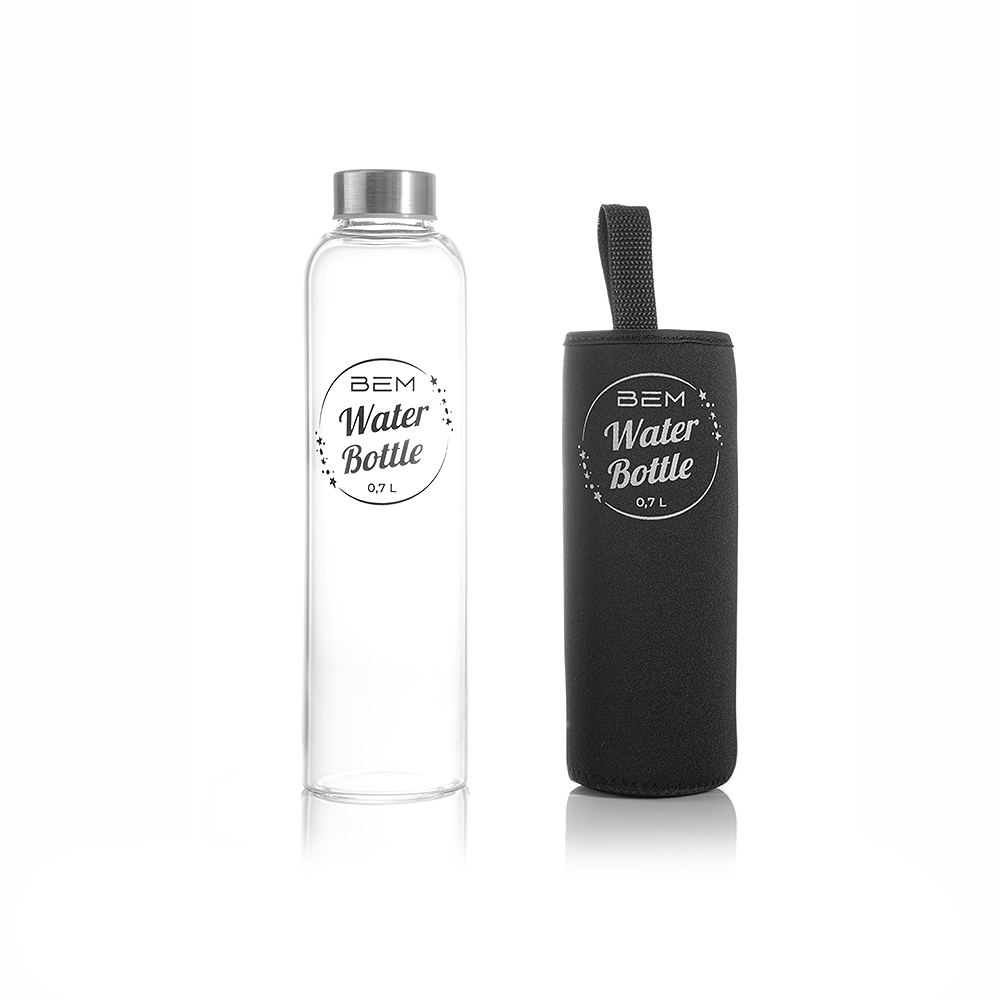 BEM Water Bottle - Trinkflasche mit Edelstahldeckel
