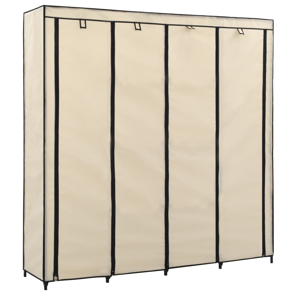 VidaXL Faltschrank 110x45x175cm - Stoff Kleiderschrank Faltbar Für Camping & Keller