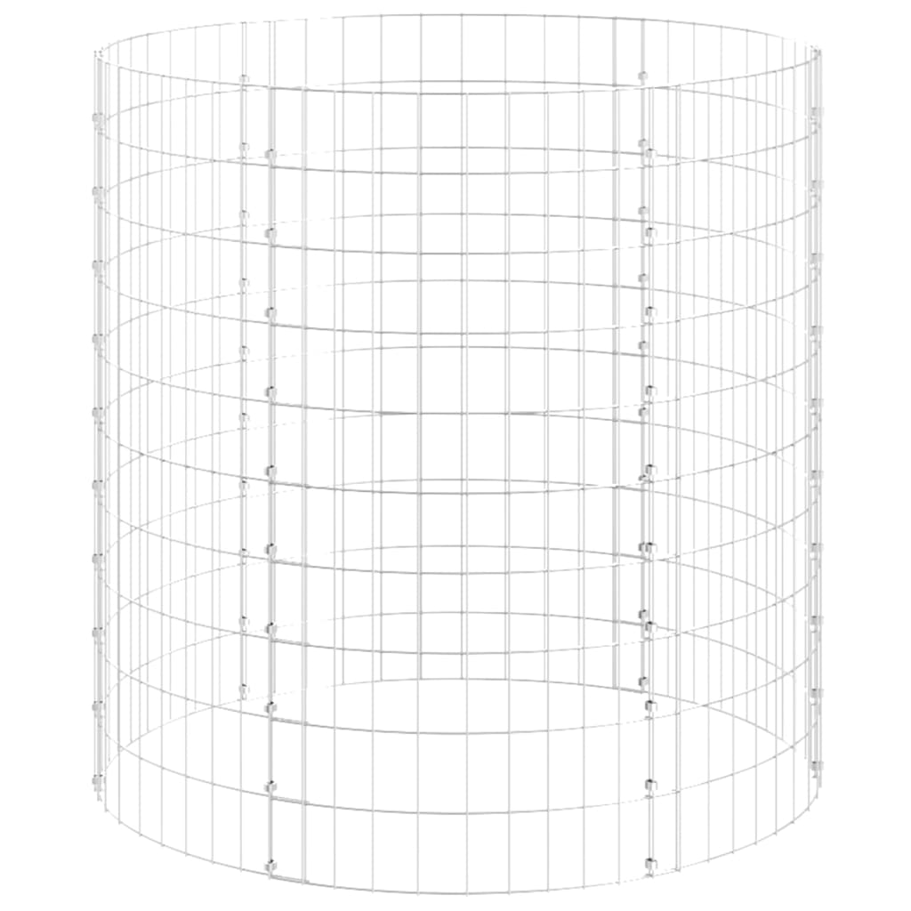 Gecheer Gabionen-Distanzhalter 100 Stück - Verzinkter Stahl, 50 Cm Länge, 3,5 Mm Durchmesser, Für Stabile Steinkörbe