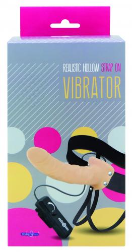 Fetish Fantasy Series for Him or Her Vibrating Hollow Strap-on - Purple main image 1