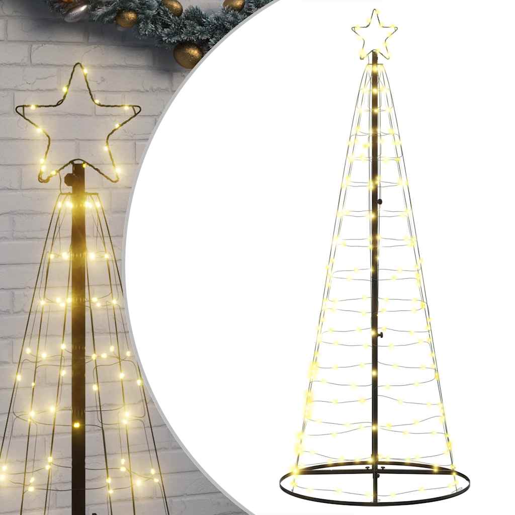 The Living Store LED-Weihnachtsbaum Kegelform Warmw Produktbild-Vorschau 4