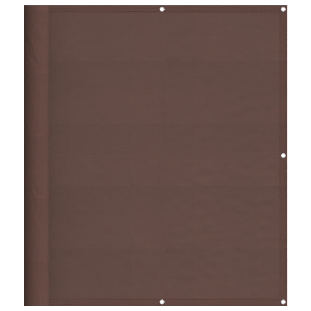 Balkon-Sichtschutz Braun – 90 X 800 Cm, Wasserfest, UV-beständig, Aus 100% Polyester-Oxford Mit PU-Beschichtung, Inkl. 24 M Seil & Alu-Ösen, Für Balkon, Terrasse & Garten