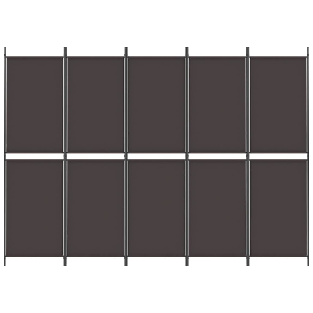 Paravent Raumteiler 200x170 Cm - 4-teilig, Anthrazit/beige, Ohne Bohren - Sichtschutz Für Innen