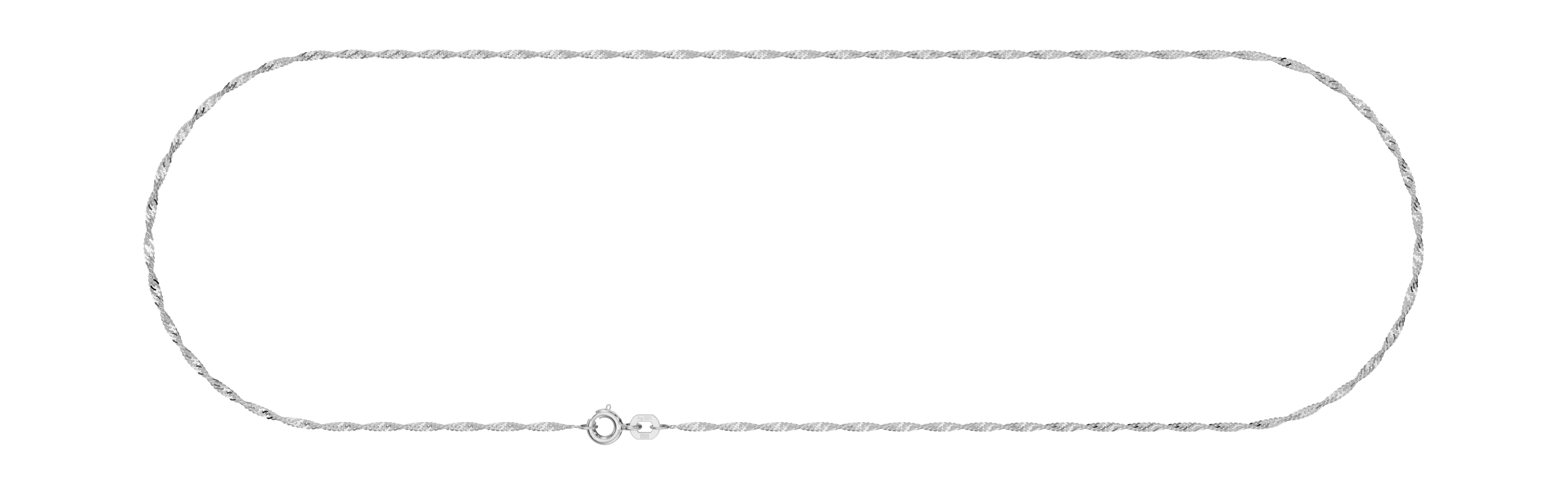 Necklace Singapore chain width 1.4mm