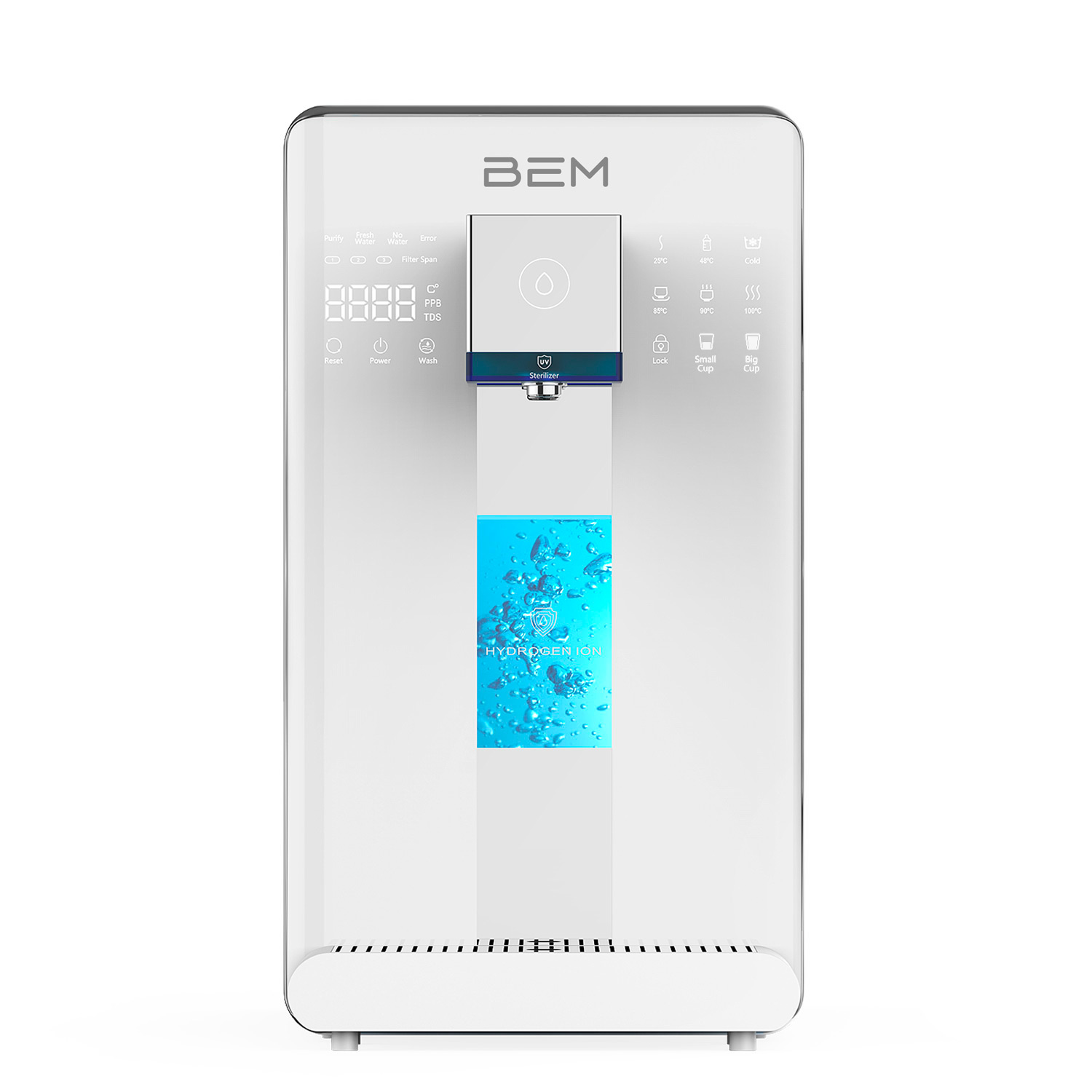 BEM LINA – настольный RO-фильтр с УФ-дезинфекцией, водородом и баком 6 л – новая версия