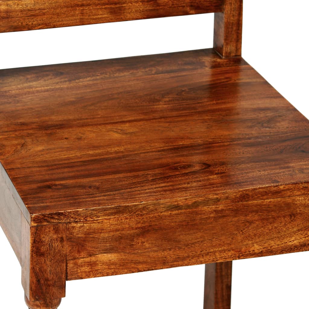 2/4/6x Massivholz Esszimmerstuhl Sheesham Finish Holzstuhl Stuhl Stühle  online kaufen