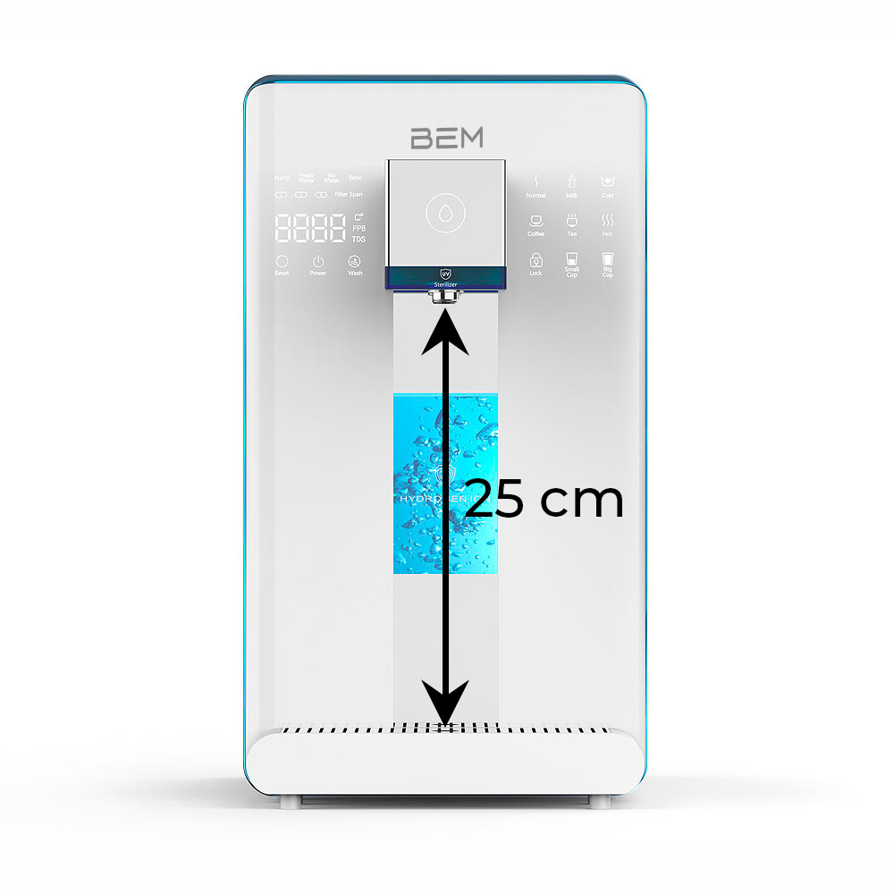 Edelsteinwasser-Set IDA: BEM IDA Hydrogen Wasserfilter + Karaffe mit Edelsteinen