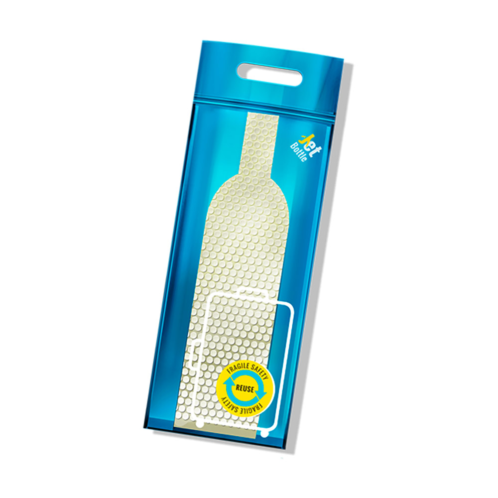 Flaschenkörbe & -träger JetBottle - Verpackung für den sicheren Transport von Flaschen, blau