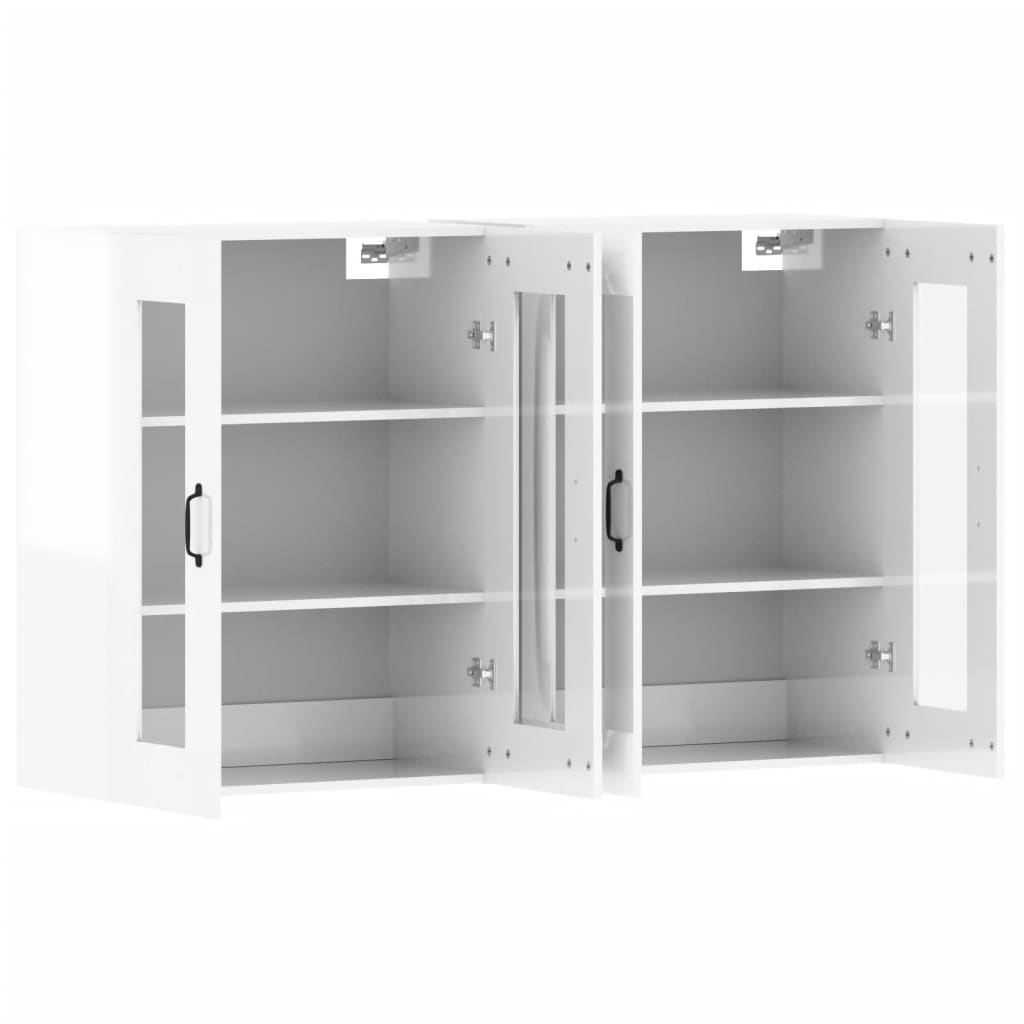 Vicco Wandschrank Tetrix Weiß 63x75 Cm - Moderner Hängeschrank Mit 2 Türen & Push-to-Open