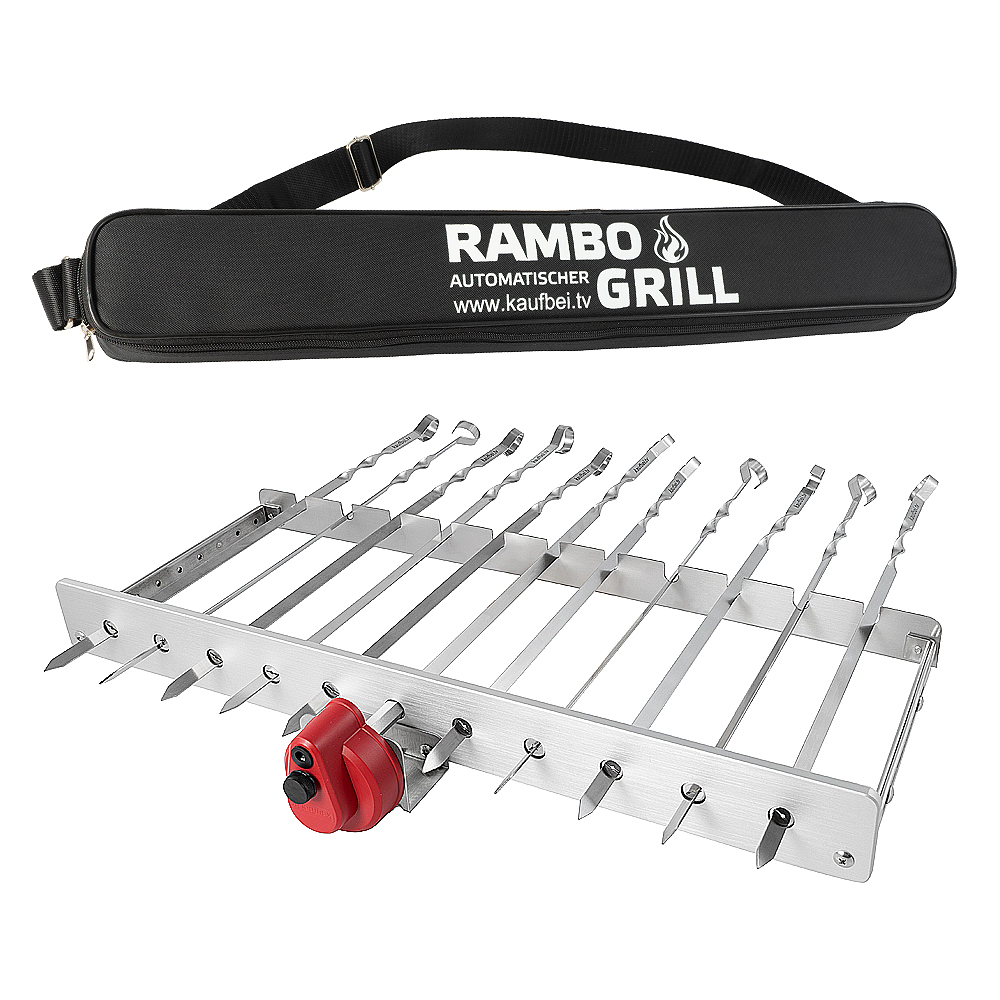 Grillzubehör RAMBO Grillaufsatz 3.0 mit Motor und Spieße