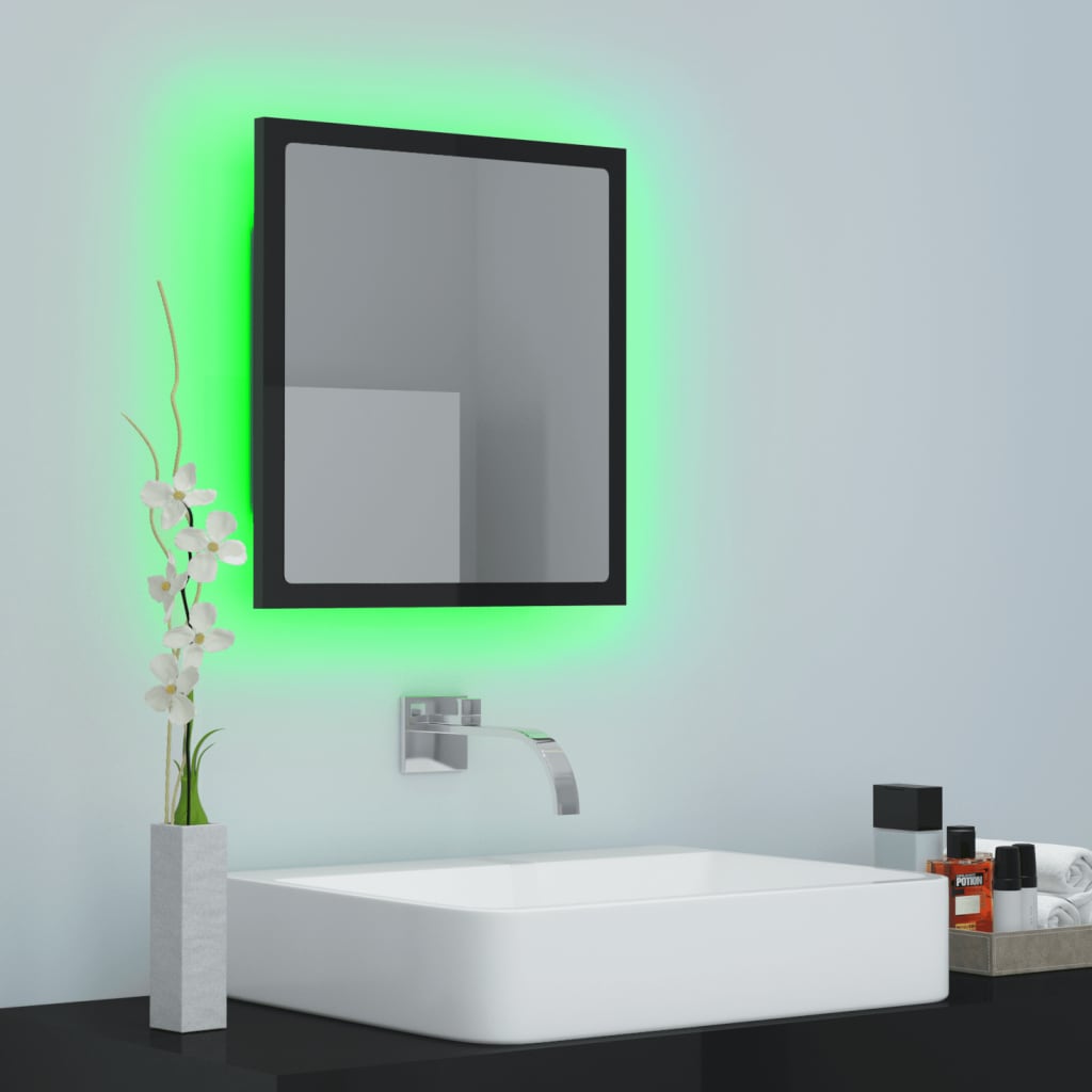 led badspiegel 40x8,5x37cm badezimmerspiegel spiegel