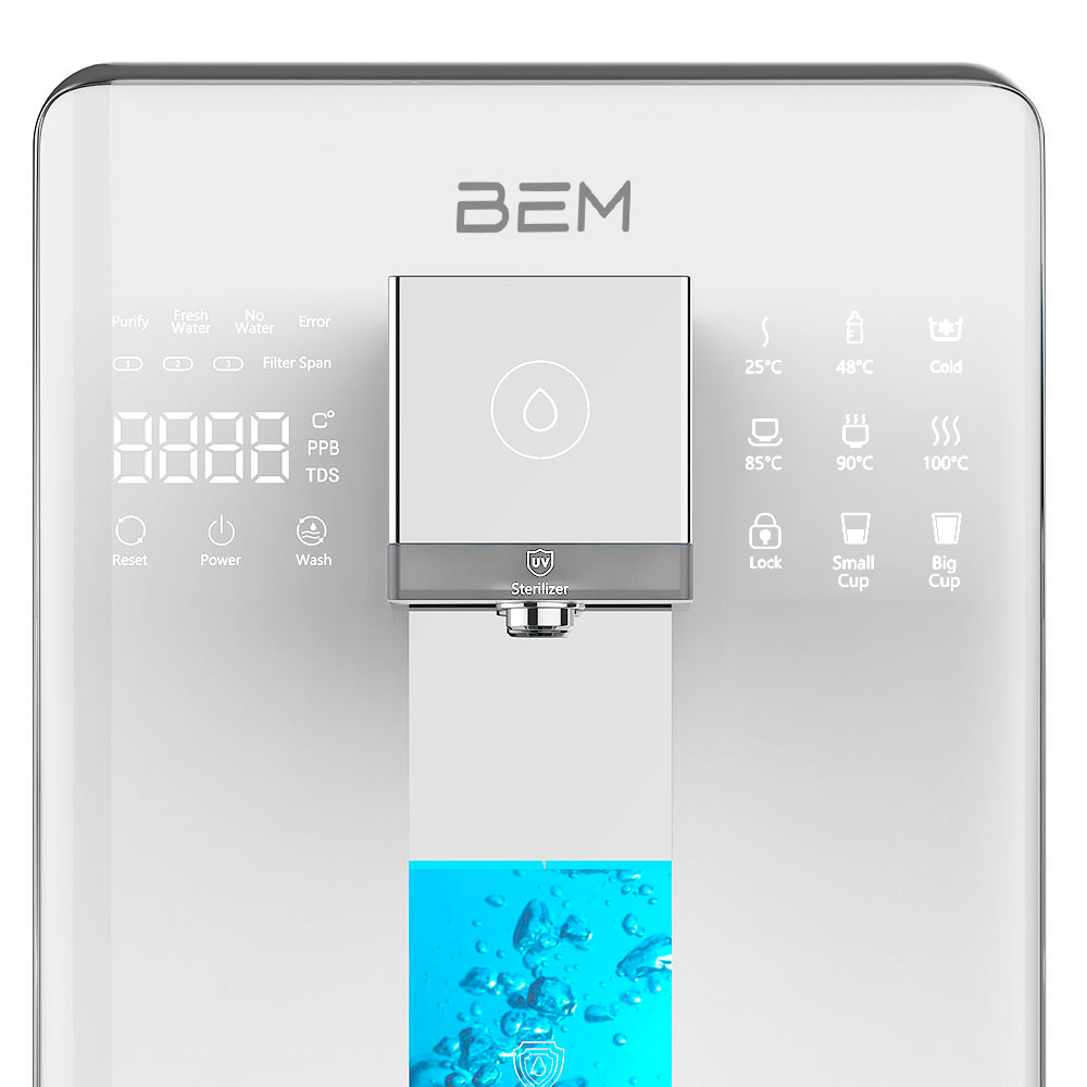 BEM LINA – настольный RO-фильтр с УФ-дезинфекцией, водородом и баком 6 л – новая версия