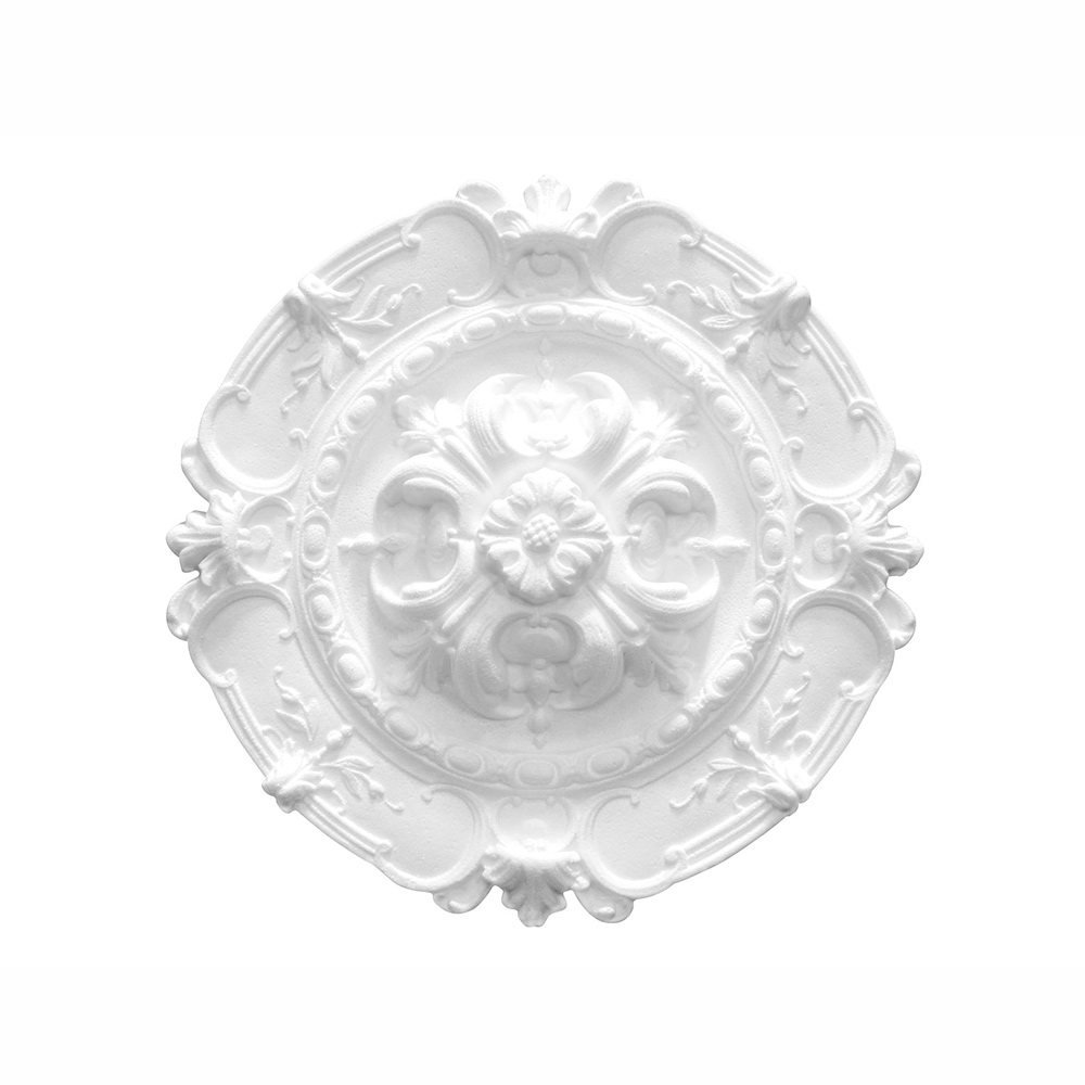 Marbet Deckenrosetten aus Styropor weiß, gemustert