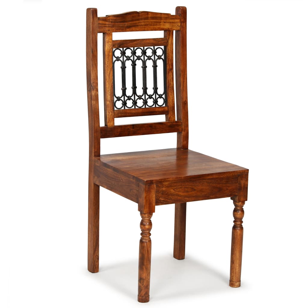 Massivholz Stuhl Holzstuhl online Stühle Finish kaufen 2/4/6x Esszimmerstuhl Sheesham
